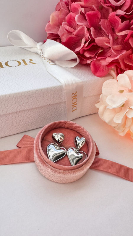 Kolczyki-wiszące,srebrne serca