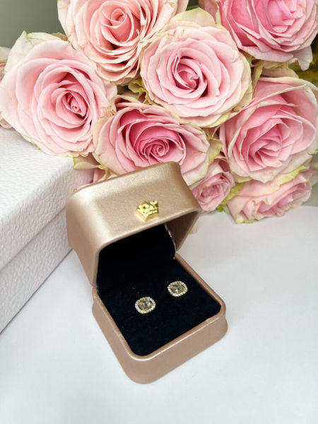 Kolczyki kwadraciki z diamencikami