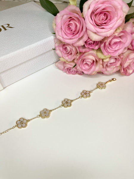 Bransoletka z kwiatuszkami