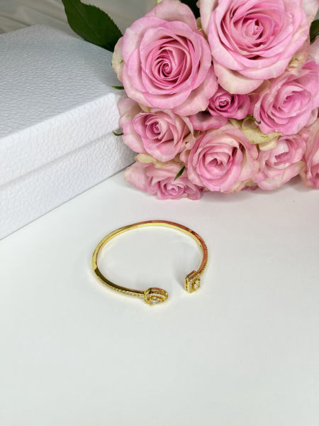 Rozszerzana bransoletka z diamencikami