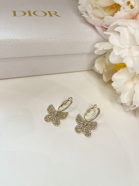 Kolczyki-motyl z diamencikami