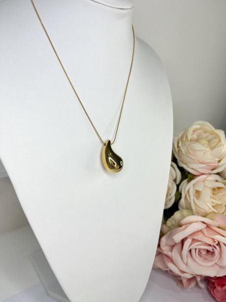 Naszyjnik-złota łezka