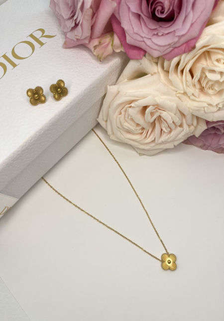 Naszyjnik-złoty kwiat