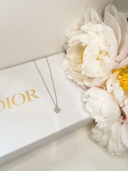 Naszyjnik mała,srebrna koniczynka